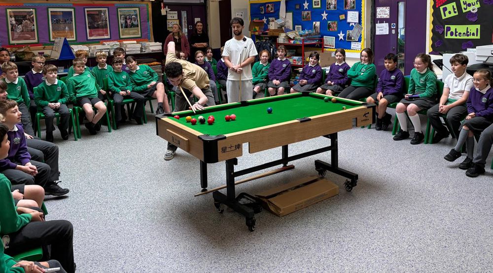 Snooker Stars Pullen and O'Connor Inspire Belfast School Pupils